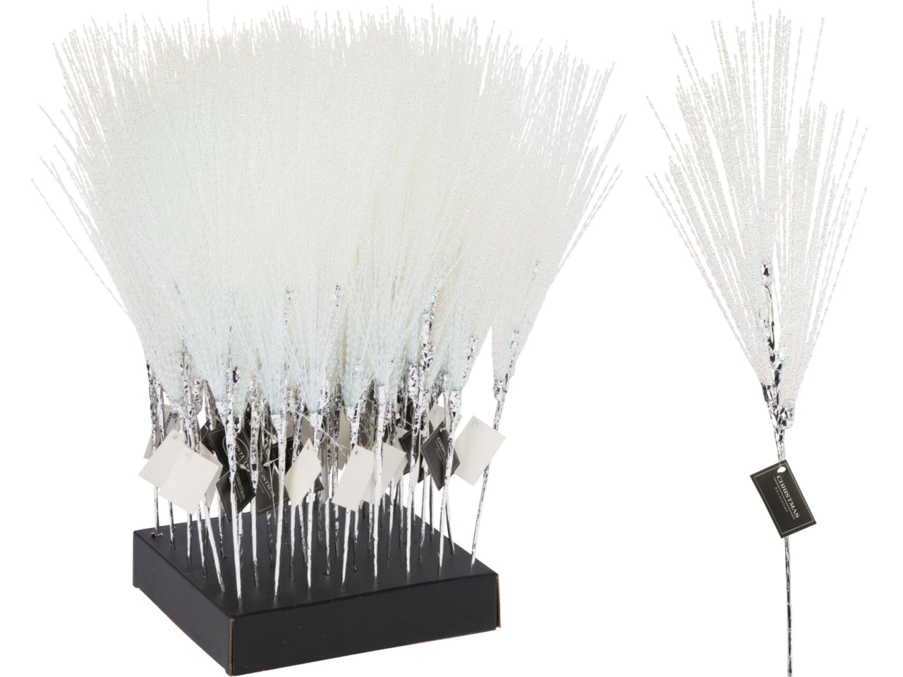 Ramo spirale 60cm iridescente