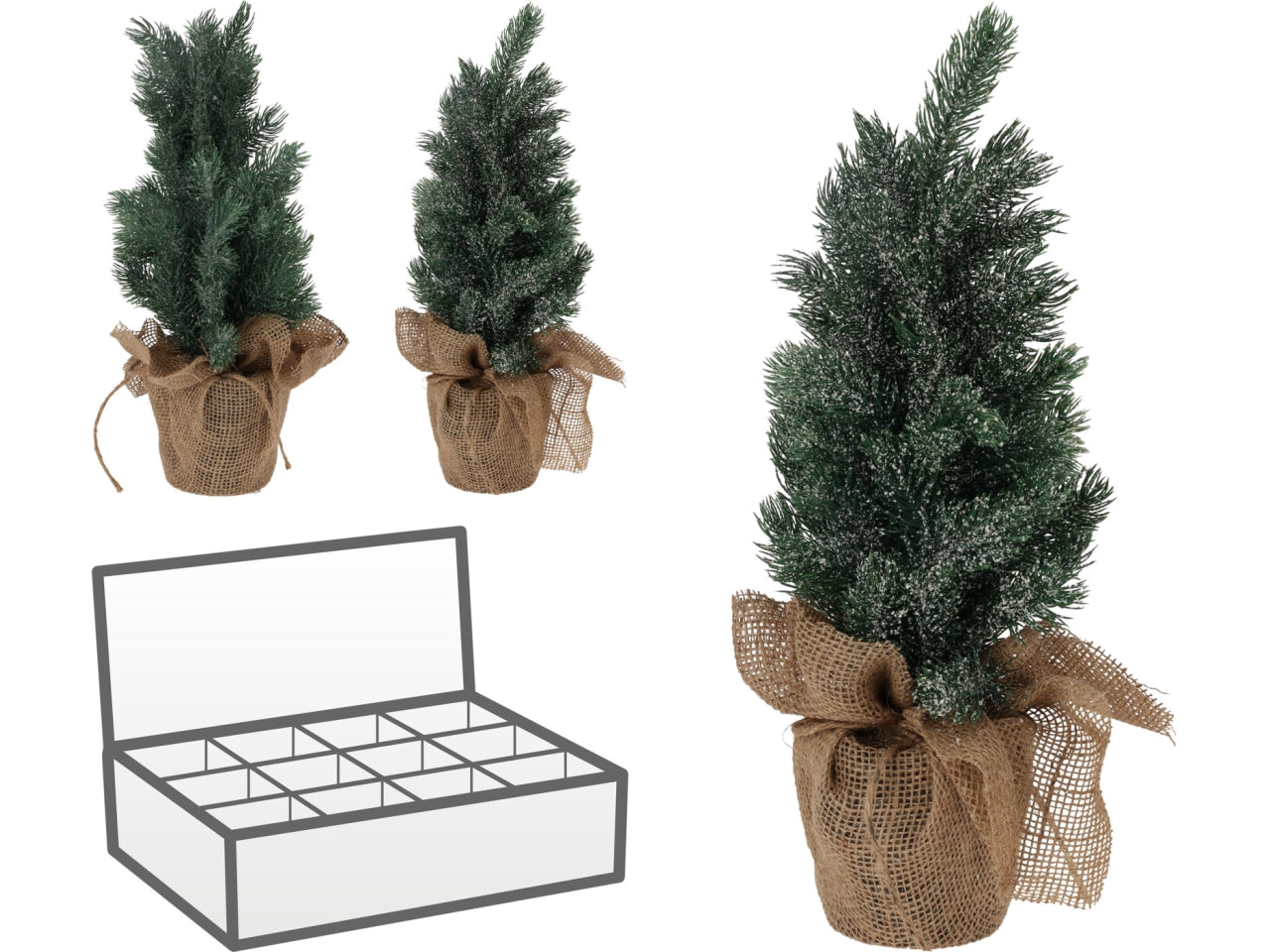 Albero 45cm con base juta