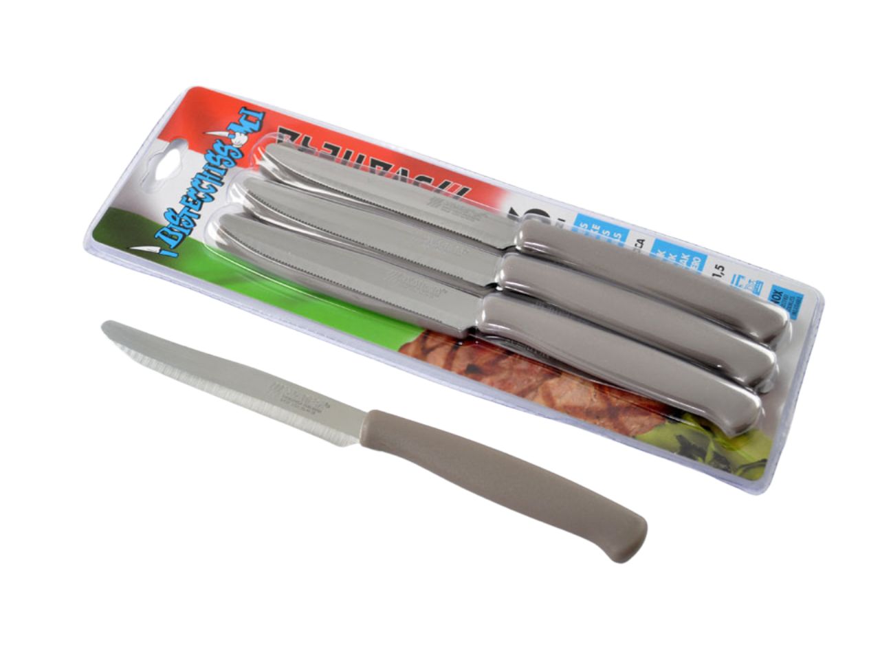 Jo6 coltello da bistecca 1mm 11,5cm tortora