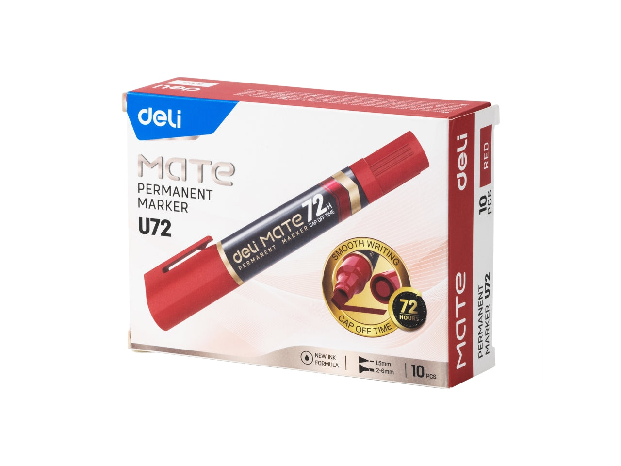 Marcatore doppia punta scatola da 10 pezzi rosso