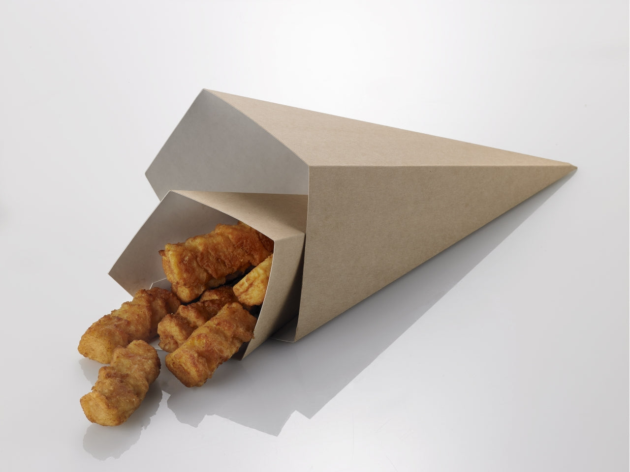 Street food cono da fritti 500 ml 9,5x9,5x22,5cm confezione da 50 coni