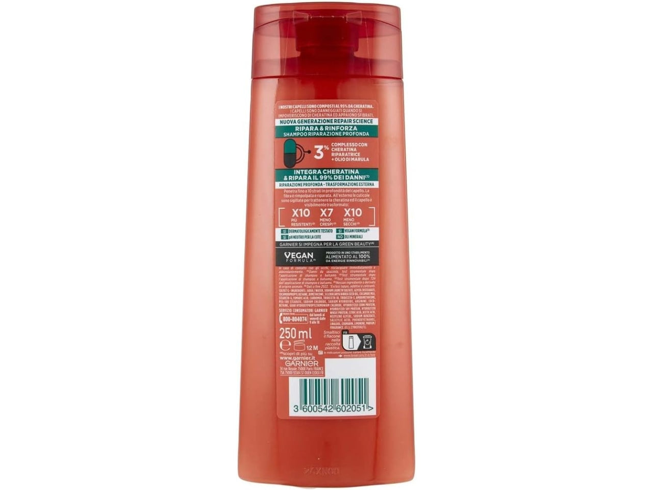Garnier fructise shampoo ripara e rinforza 250ml