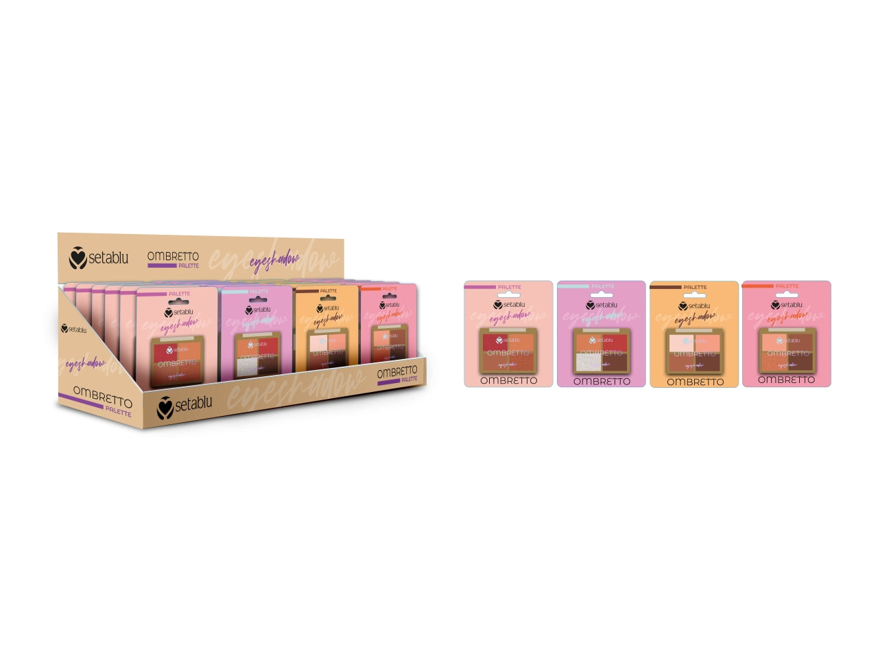 Palette ombretti 4 colori