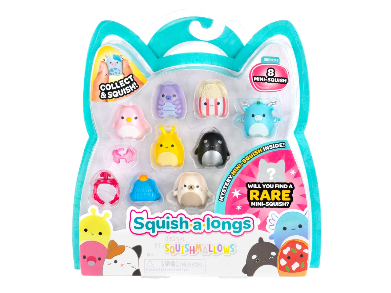 Squish a longs pack 8 personaggi e 2 accessori assortiti