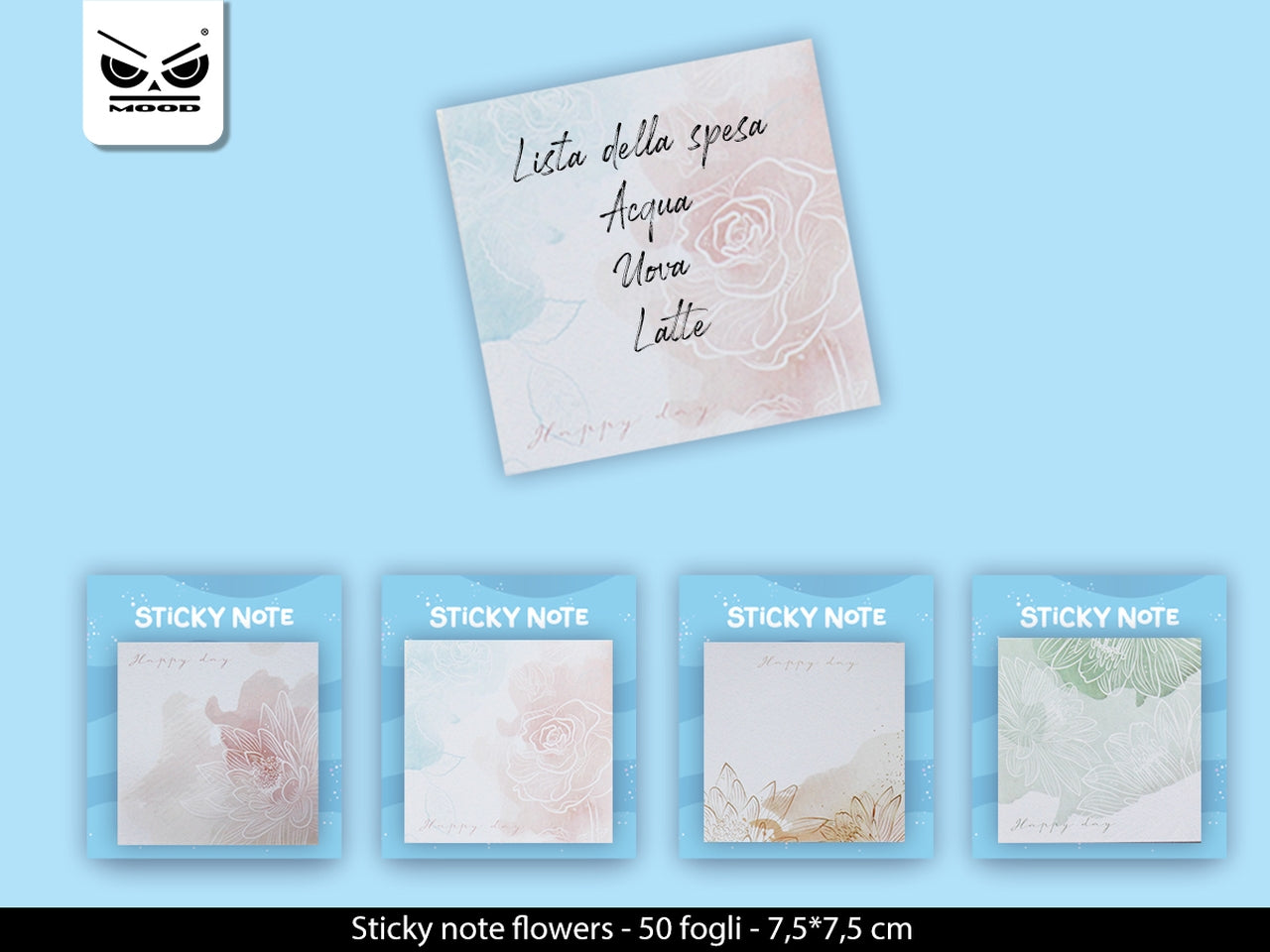 Notes note painting 7,5x7,5cm con 50 fogli decorati