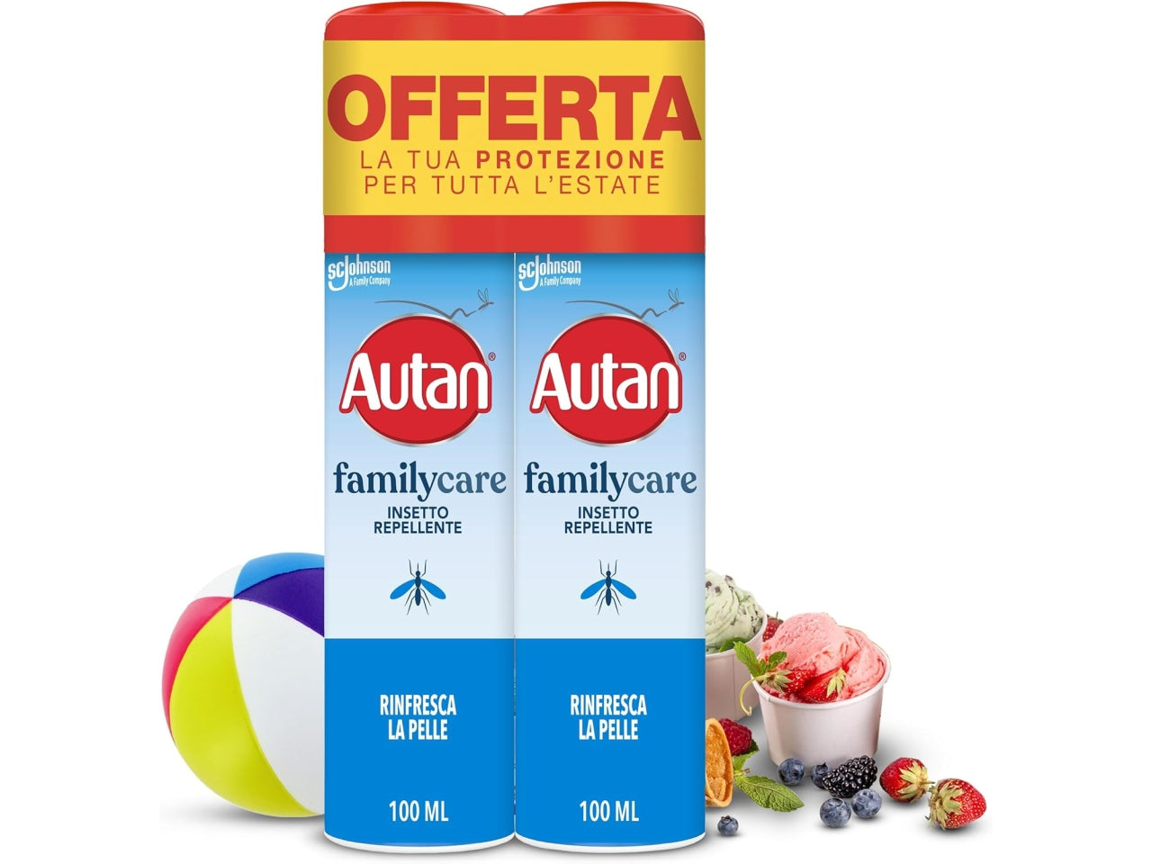 Autan family spray antizanzara, bipacco $