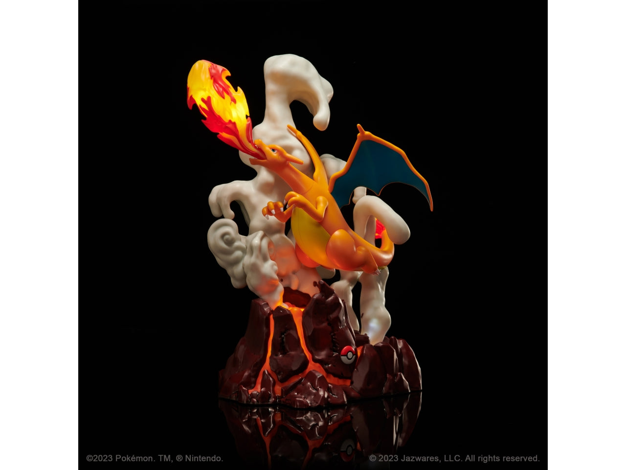 Pokemon Select Deluxe Collector Statue CHARIZARD con effetti luminosi 33cm