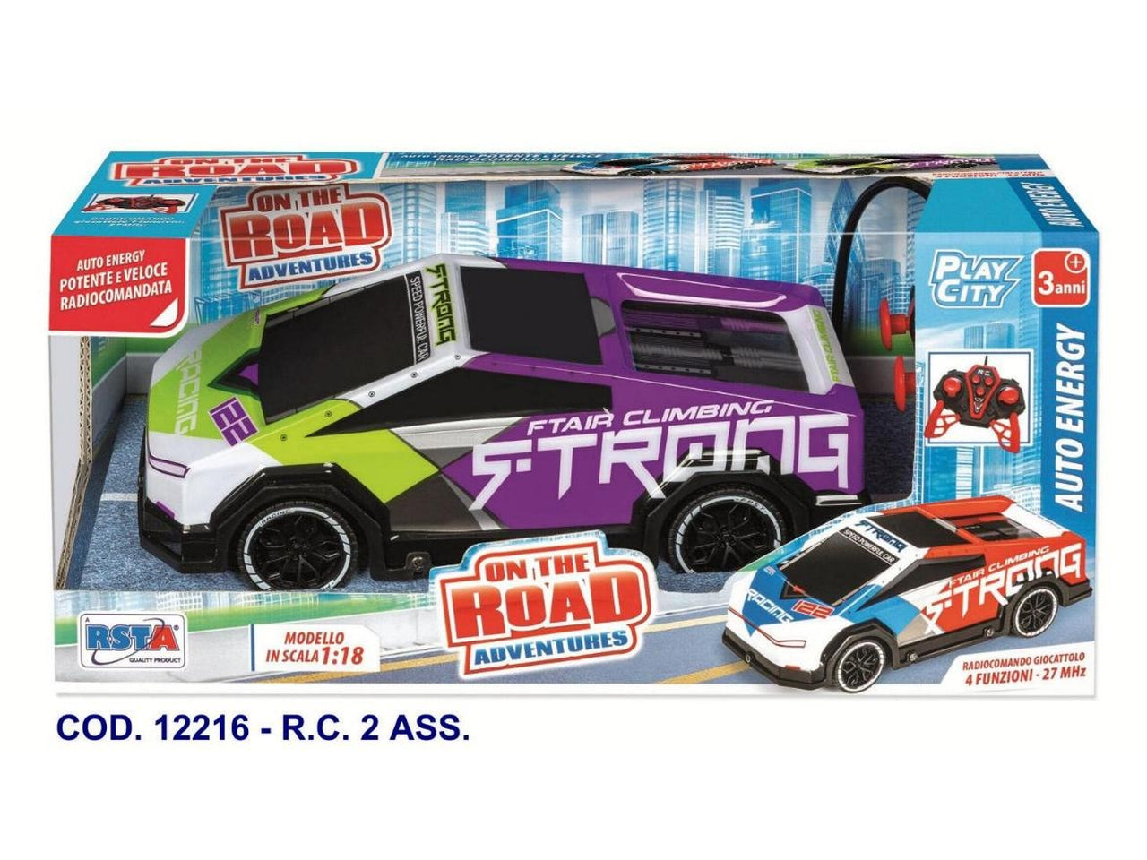 Auto radiocomandata energy in scala 1:18 - disponibile in colori assortiti