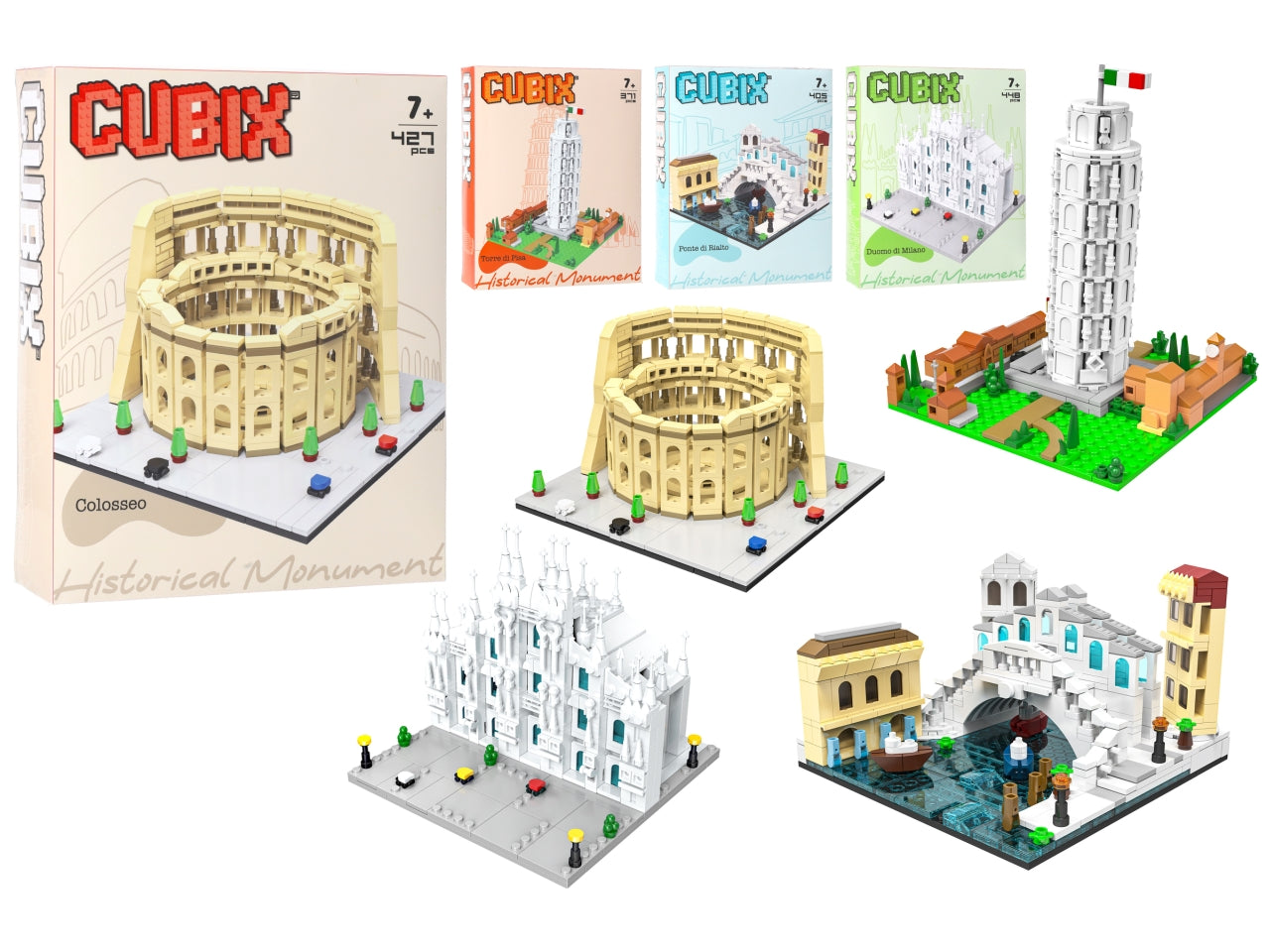 Cubix monumenti italiani assortiti