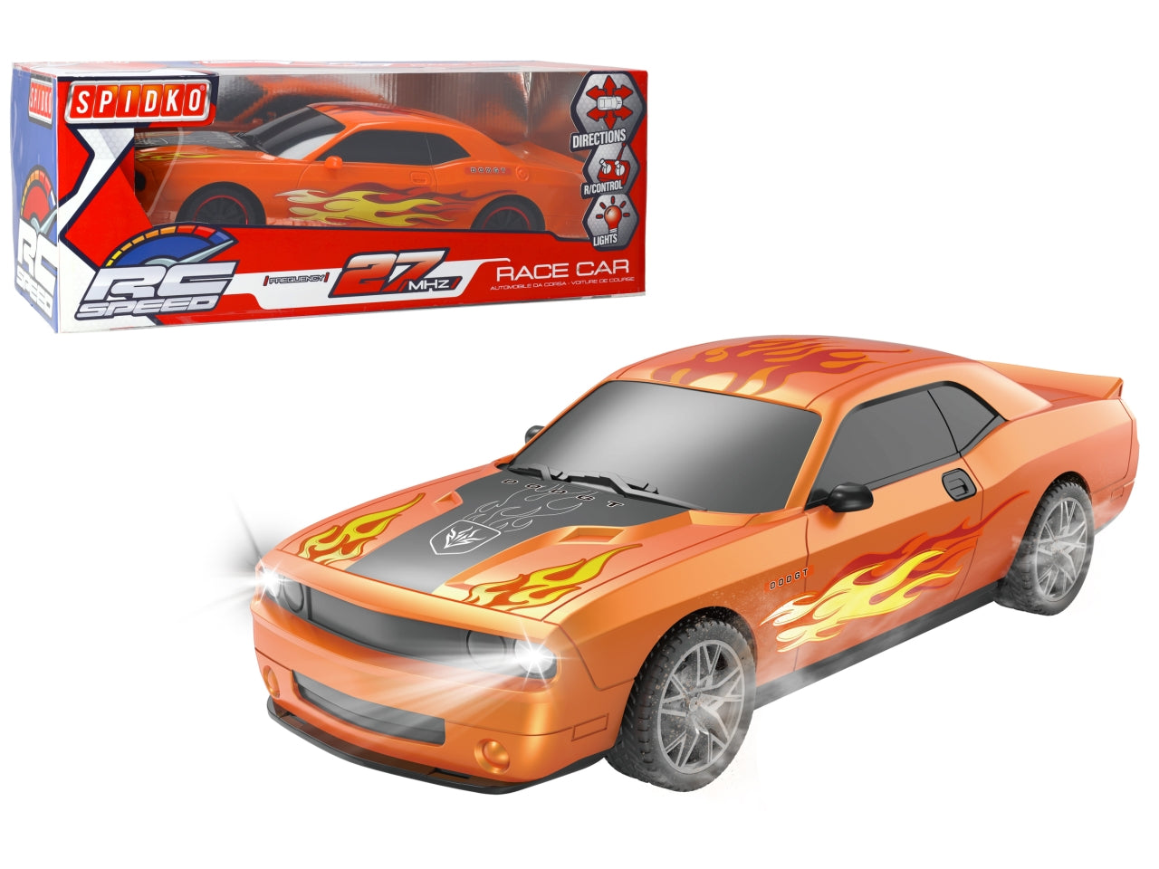 Spidko auto sport con luci assortitiortite