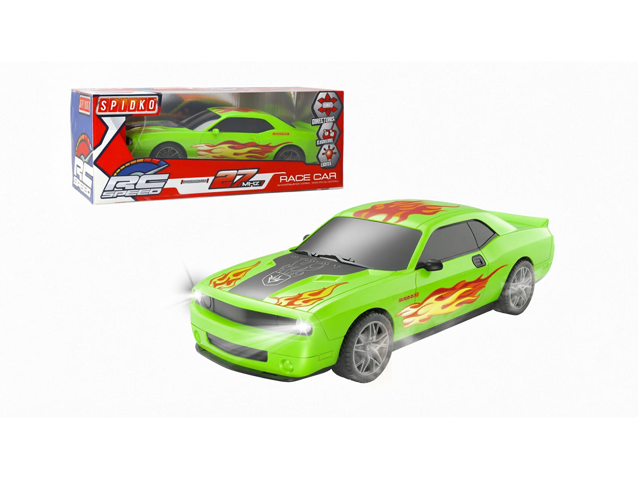 Spidko auto sport con luci assortitiortite