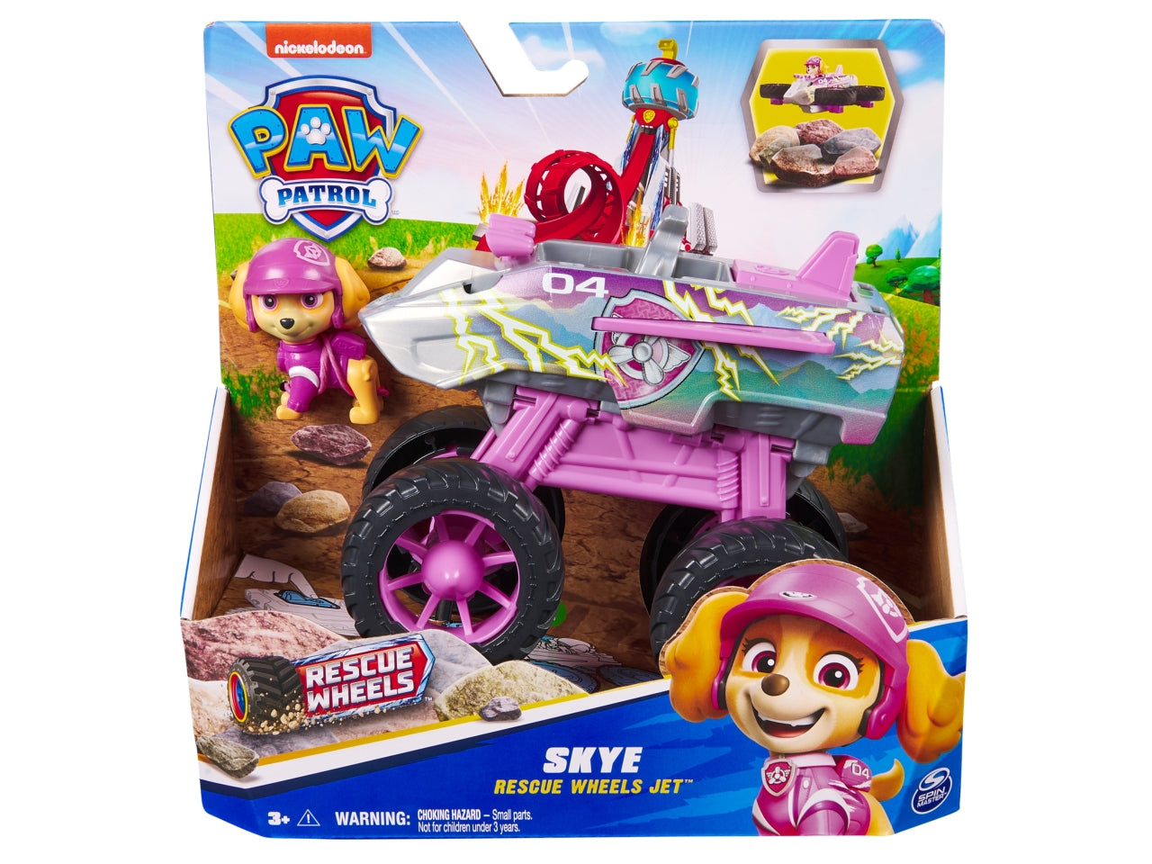 Paw patrol veicolo tematizzato rescue wheels skye