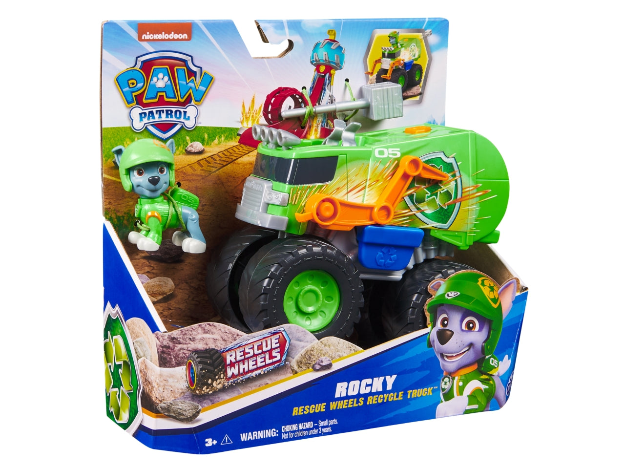 Paw patrol veicolo tematizzato rescue wheels rocky