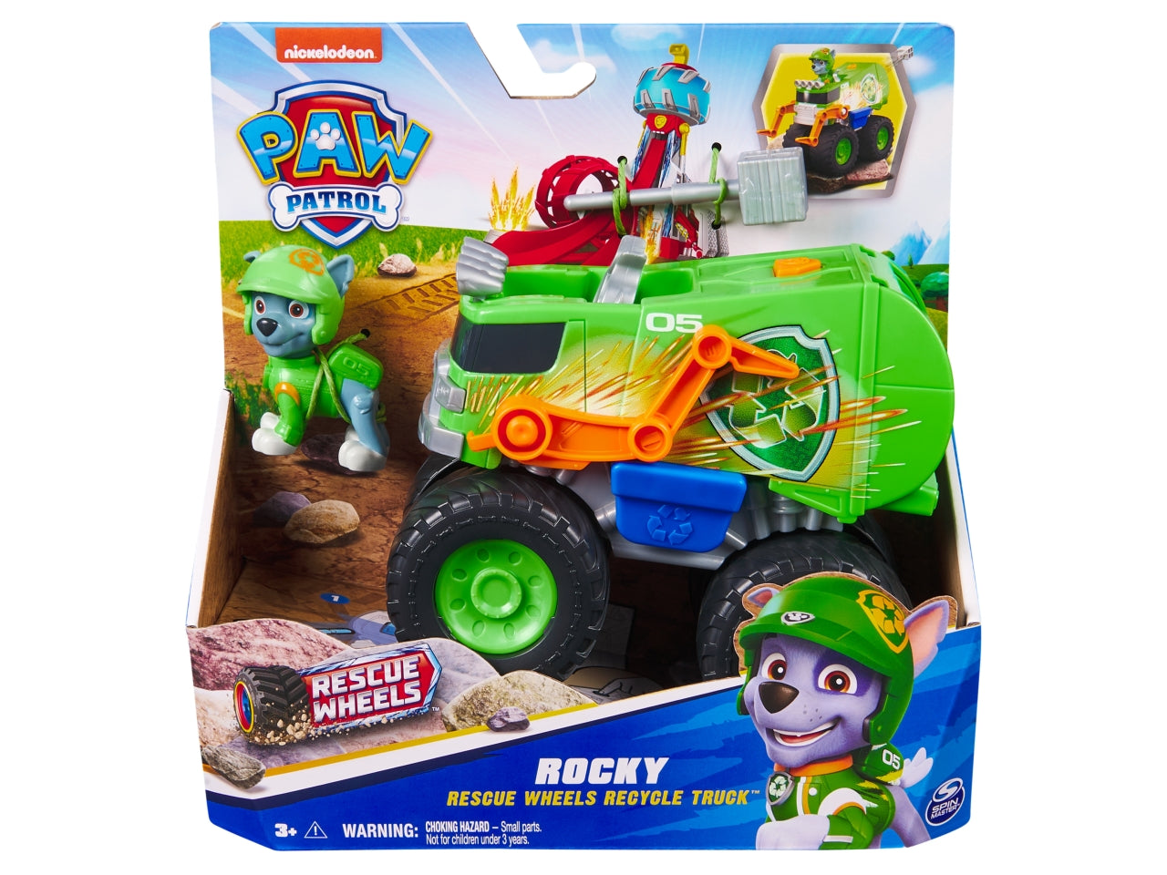 Paw patrol veicolo tematizzato rescue wheels rocky