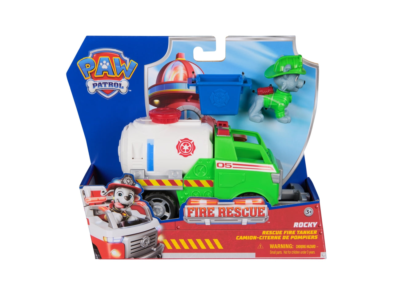 Paw patrol veicolo tematizzato fire rescue rocky