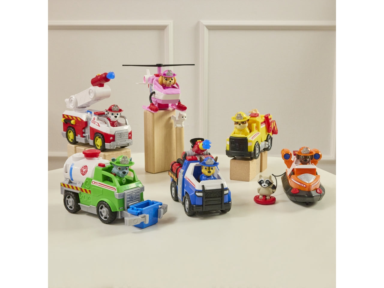 Paw patrol veicolo tematizzato fire rescue rocky