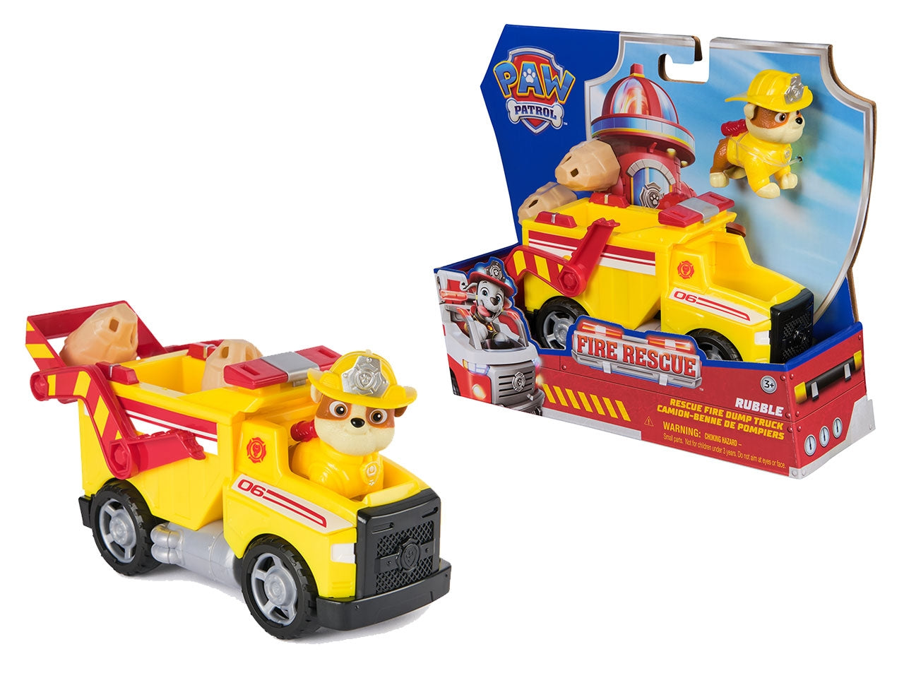 Paw patrol veicolo tematizzato fire rescue rubble