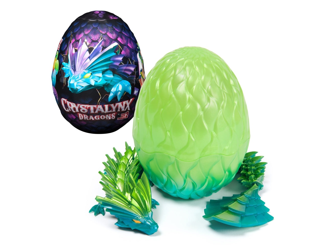 Crystalynx dragons 6 uova assortiti