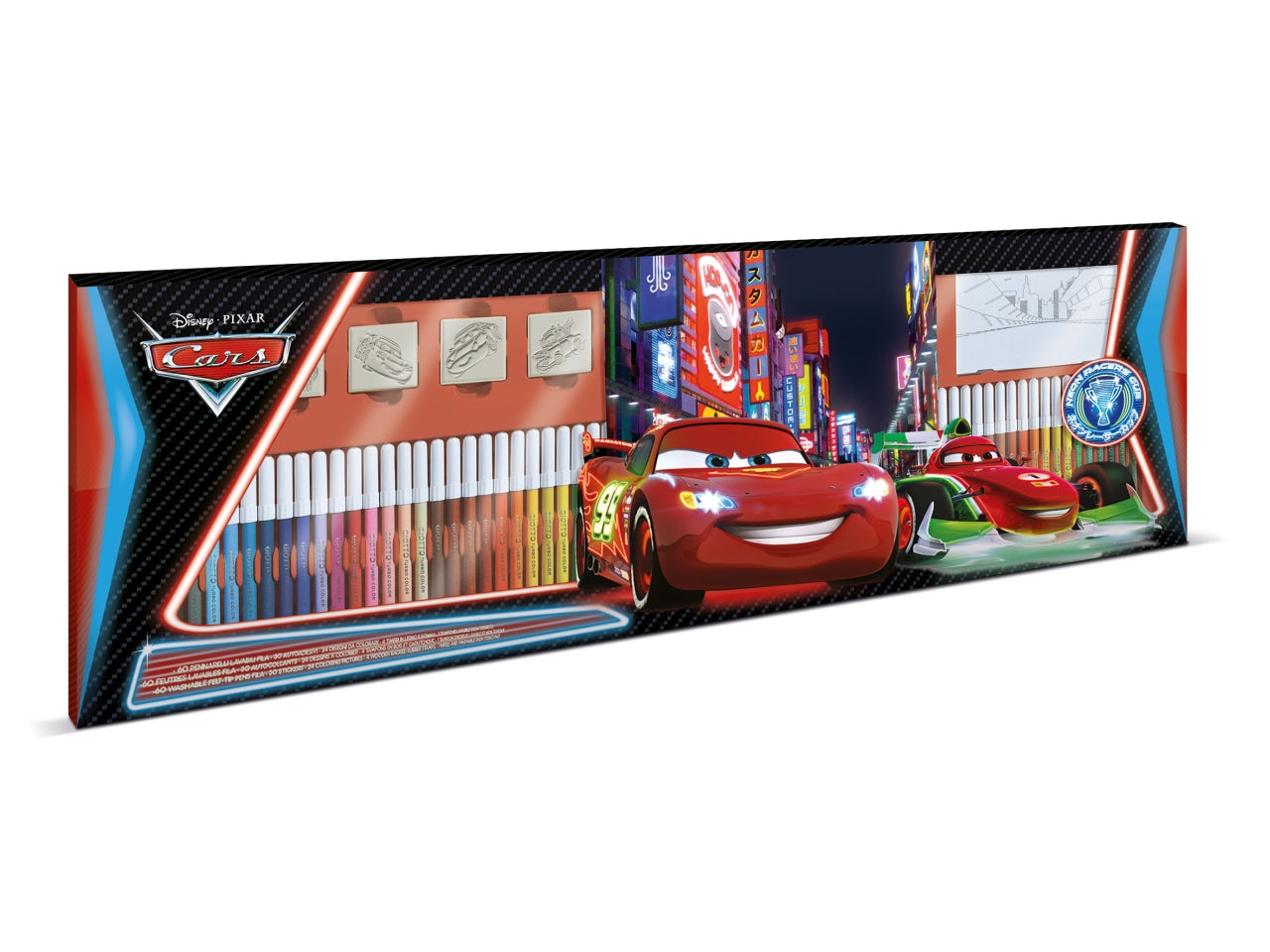 Pennarelli cars contiene 60 pennarelli