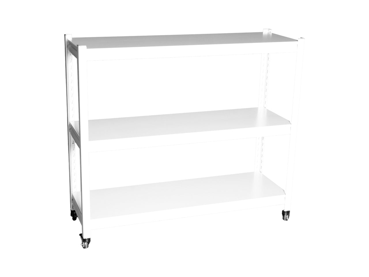 Scaffale in metallo 120x40x100cm avorio