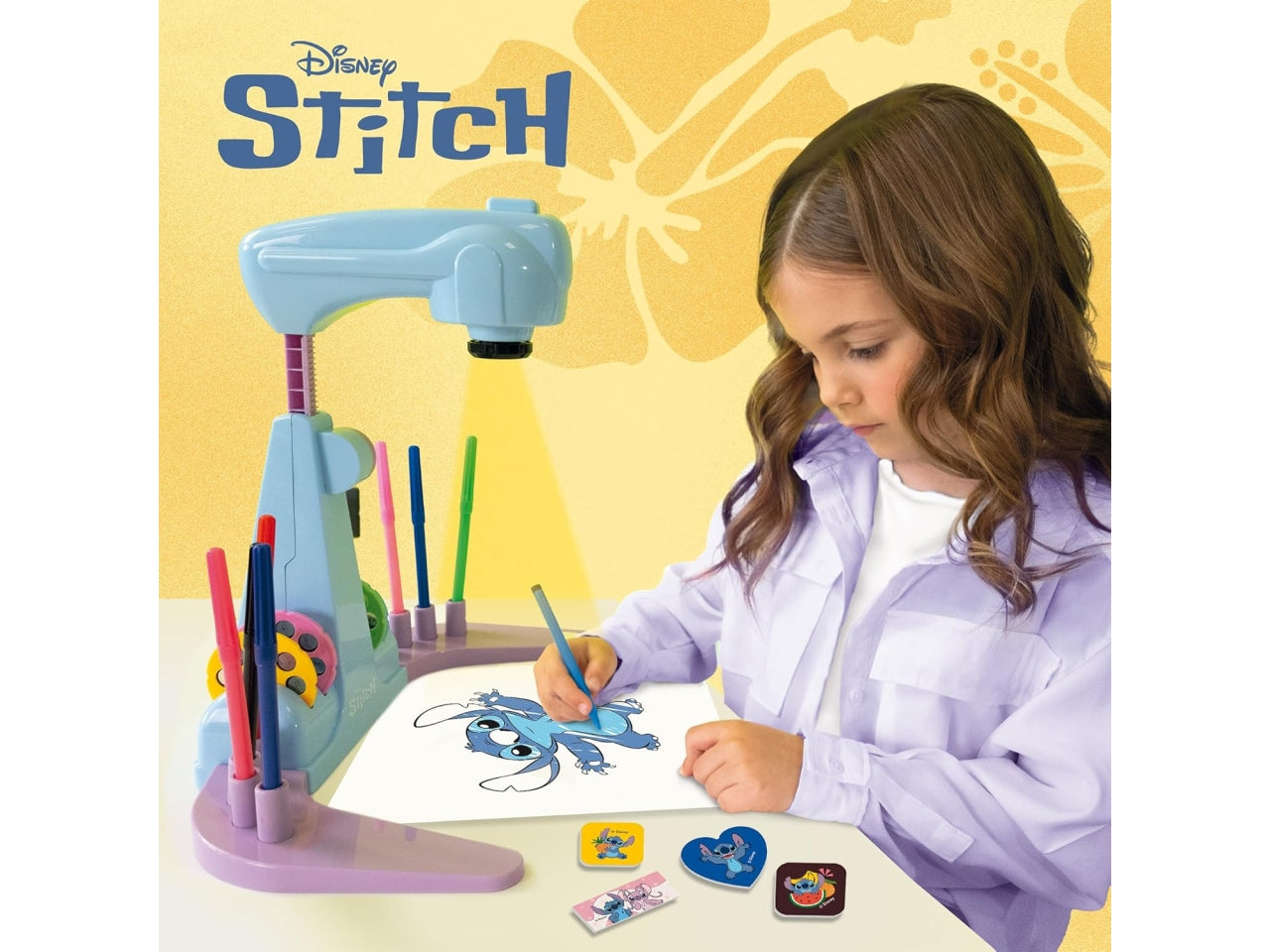 Stitch projector drawing school