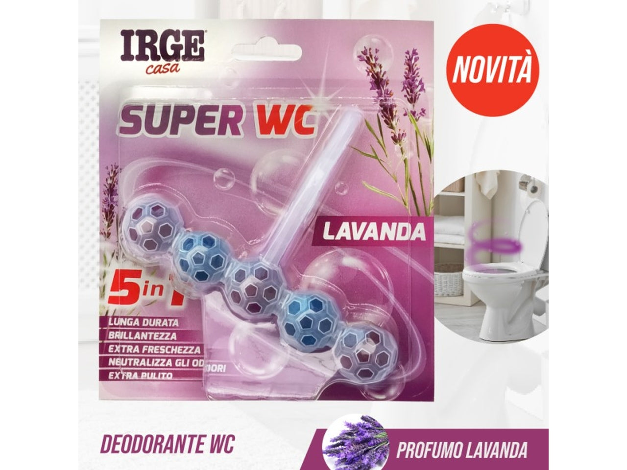 Deo wc multiblock 5 in 1 lavanda