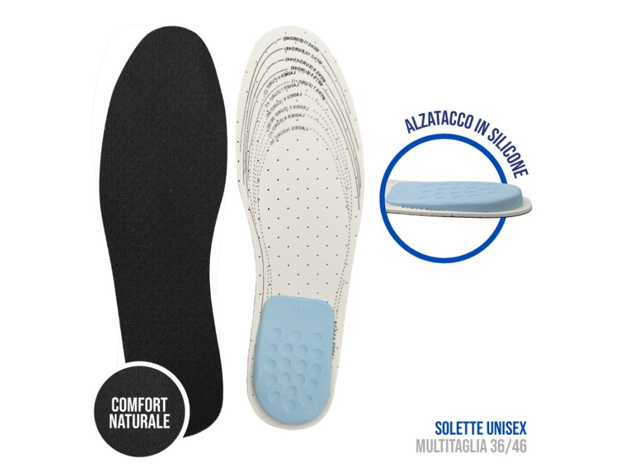 Solette con alzatacco 36-46 feet