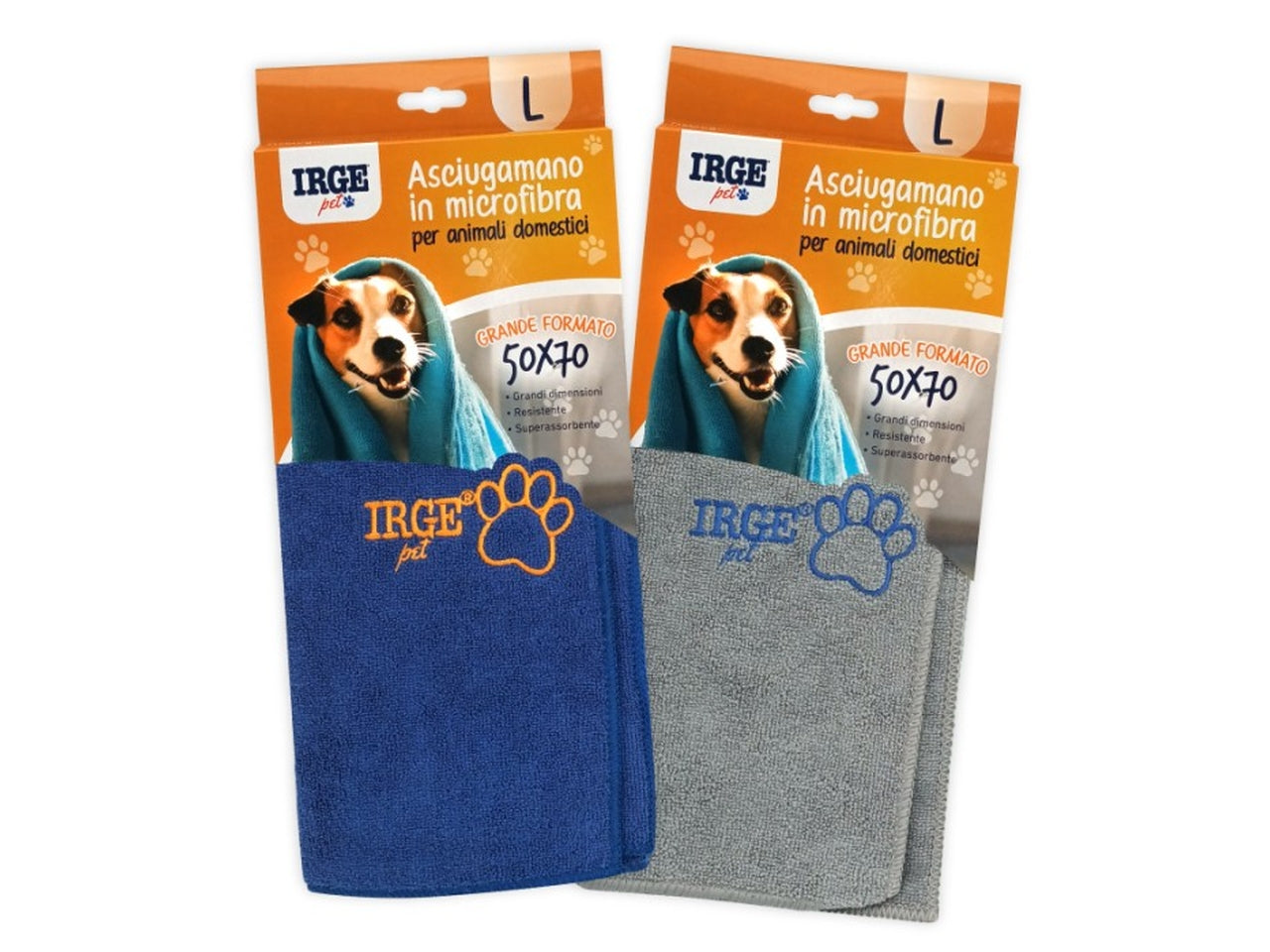 Asciugamano pet in microfibra 50x70cm