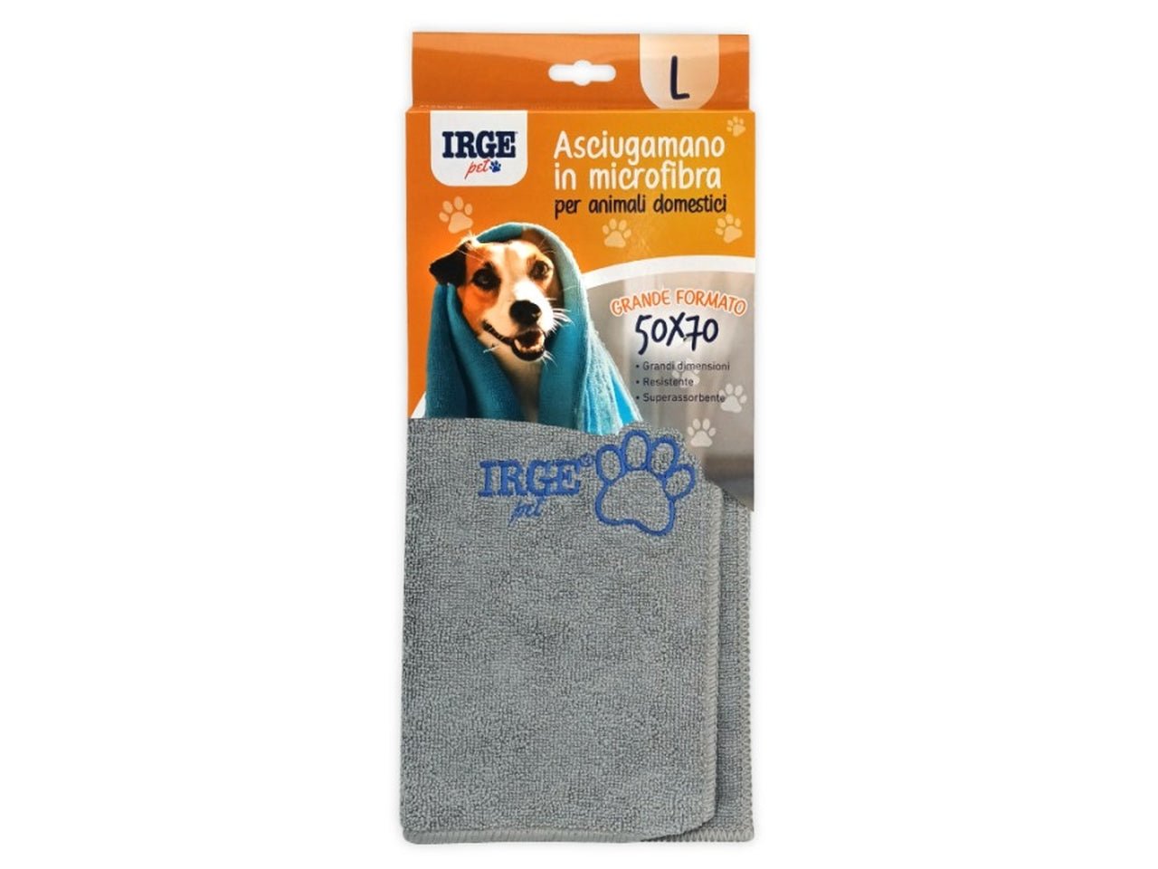 Asciugamano pet in microfibra 50x70cm