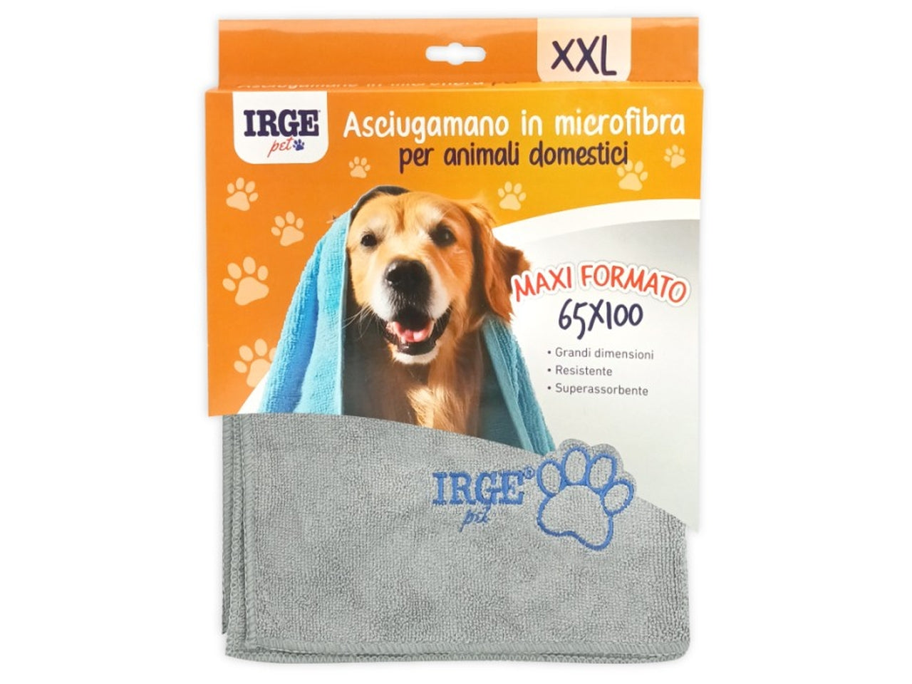 Asciugamano pet in microfibra 65x100cm