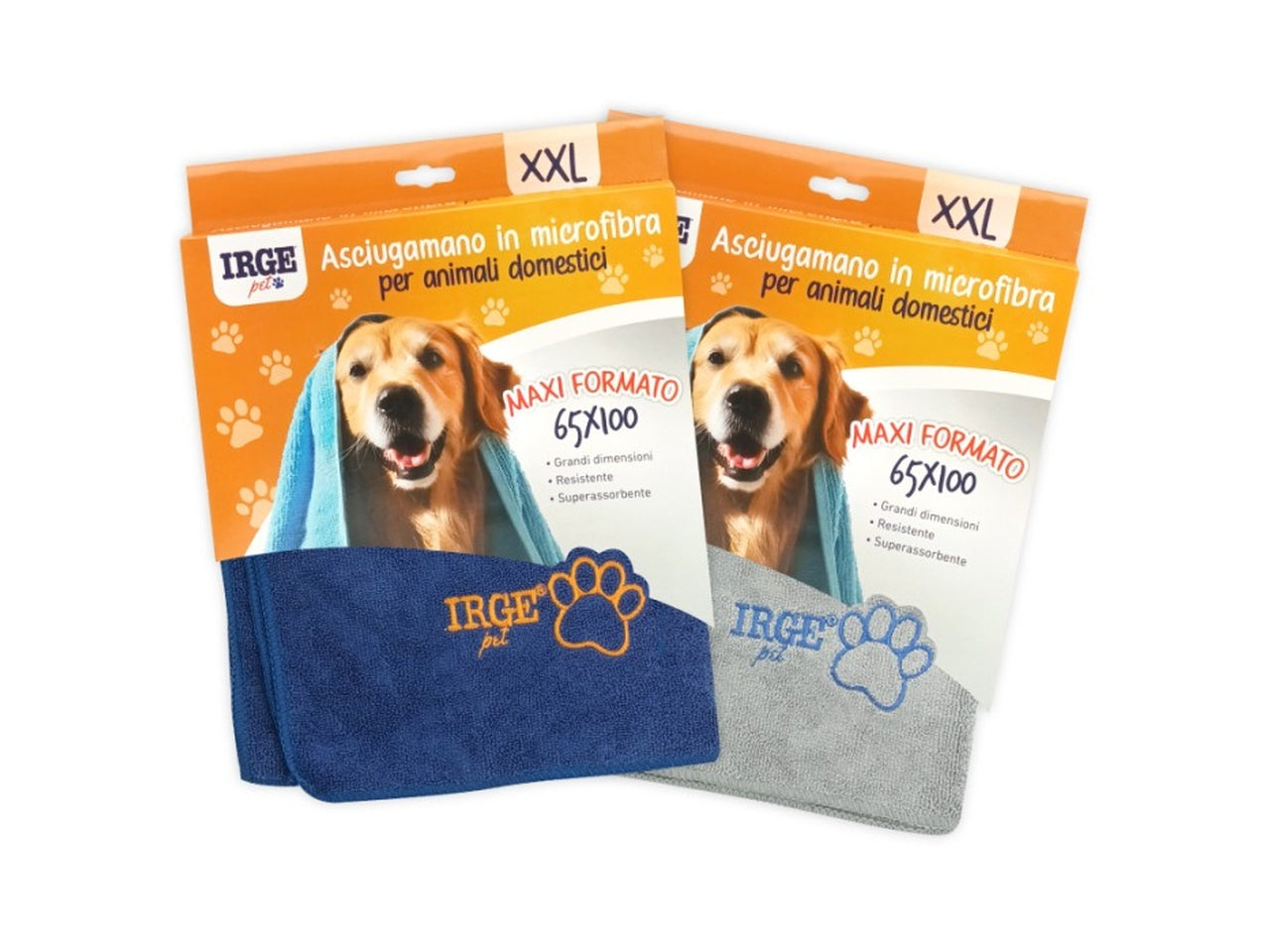 Asciugamano pet in microfibra 65x100cm