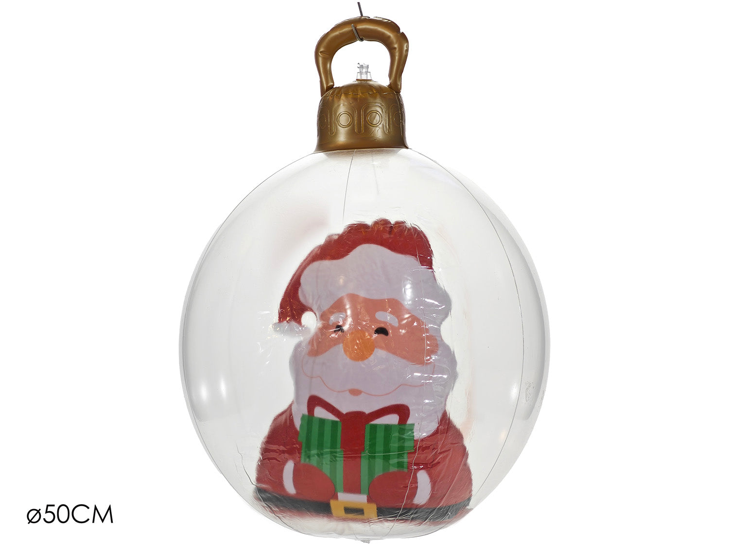 Palla gonfiabile 50cm con babbo natale