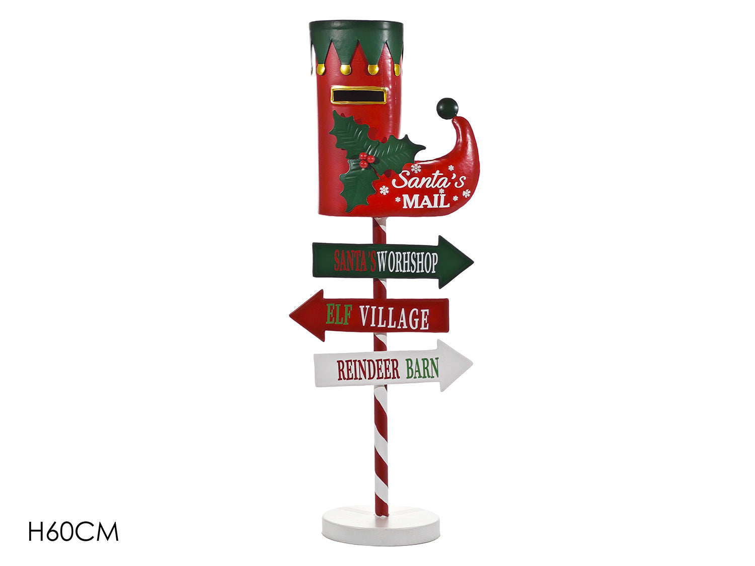 Cassetta postale 60cm stivale elfo