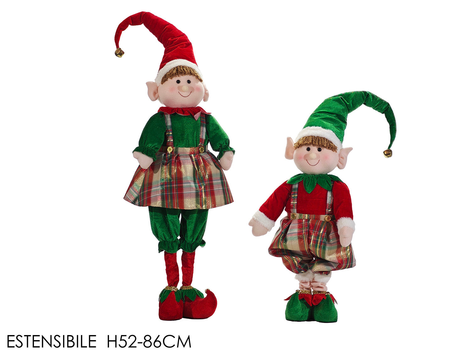 Elfo estensibile h.52/86cm in 2 assortimrnti