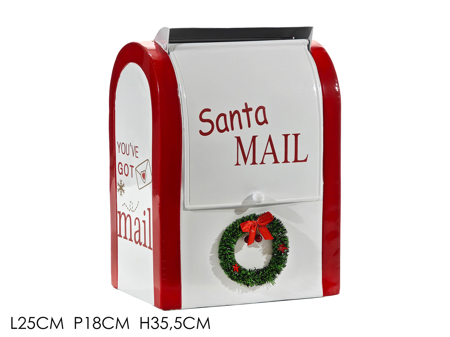 Cassetta postale di babbo natale 25x18xh35,5cm