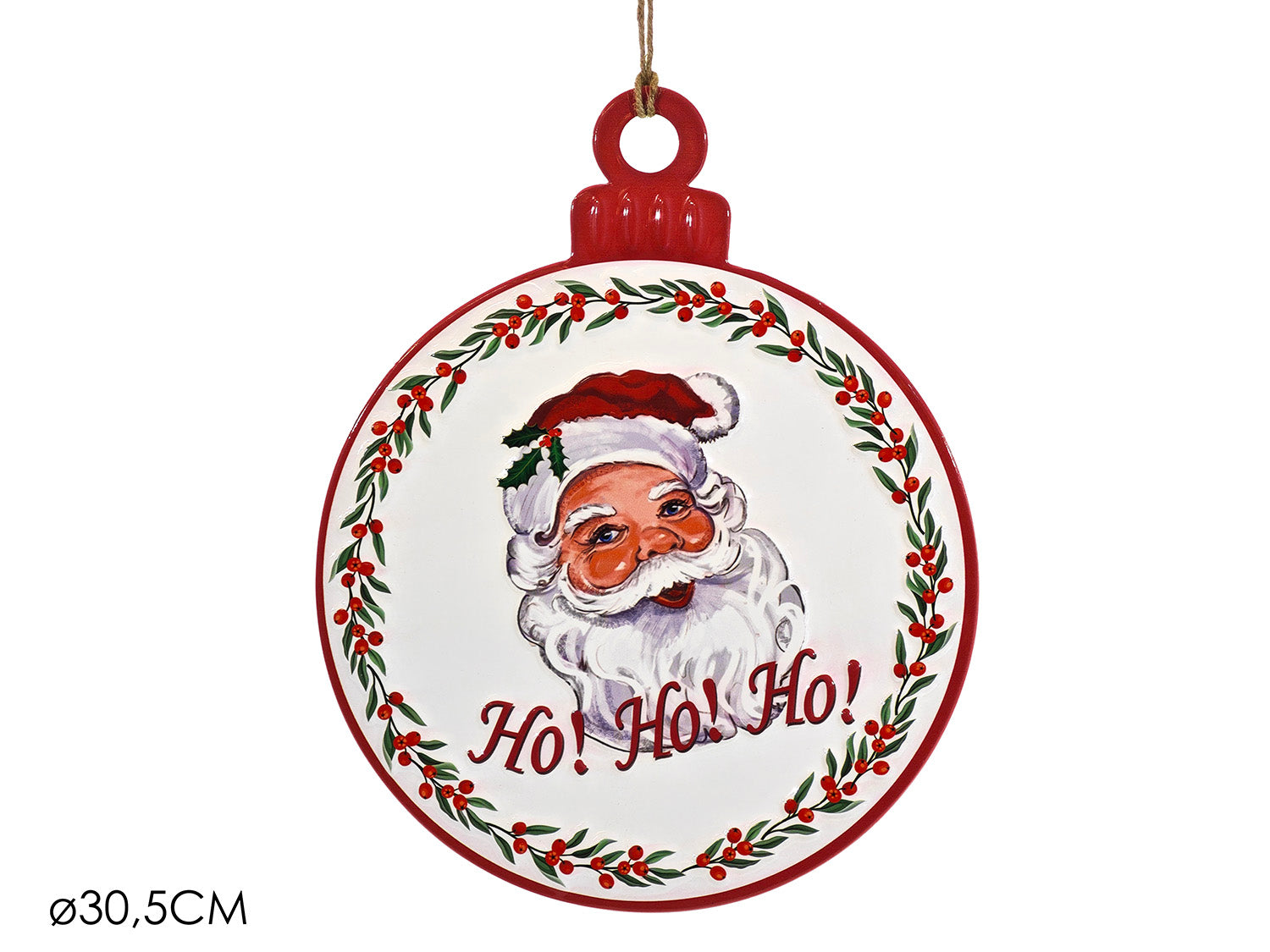 Decorazione babbo natale 30,5cm