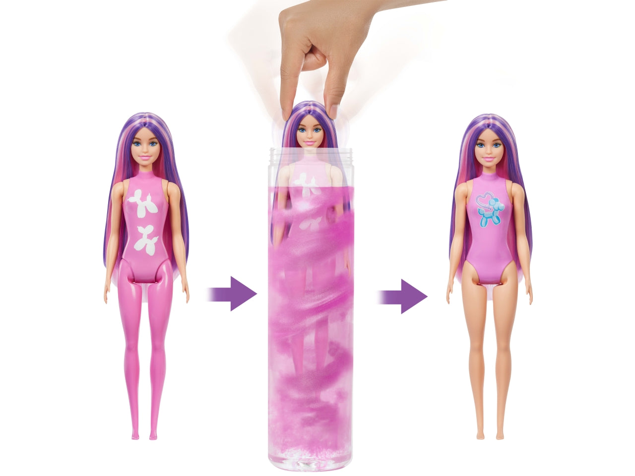 Barbie color reveal ballon animals