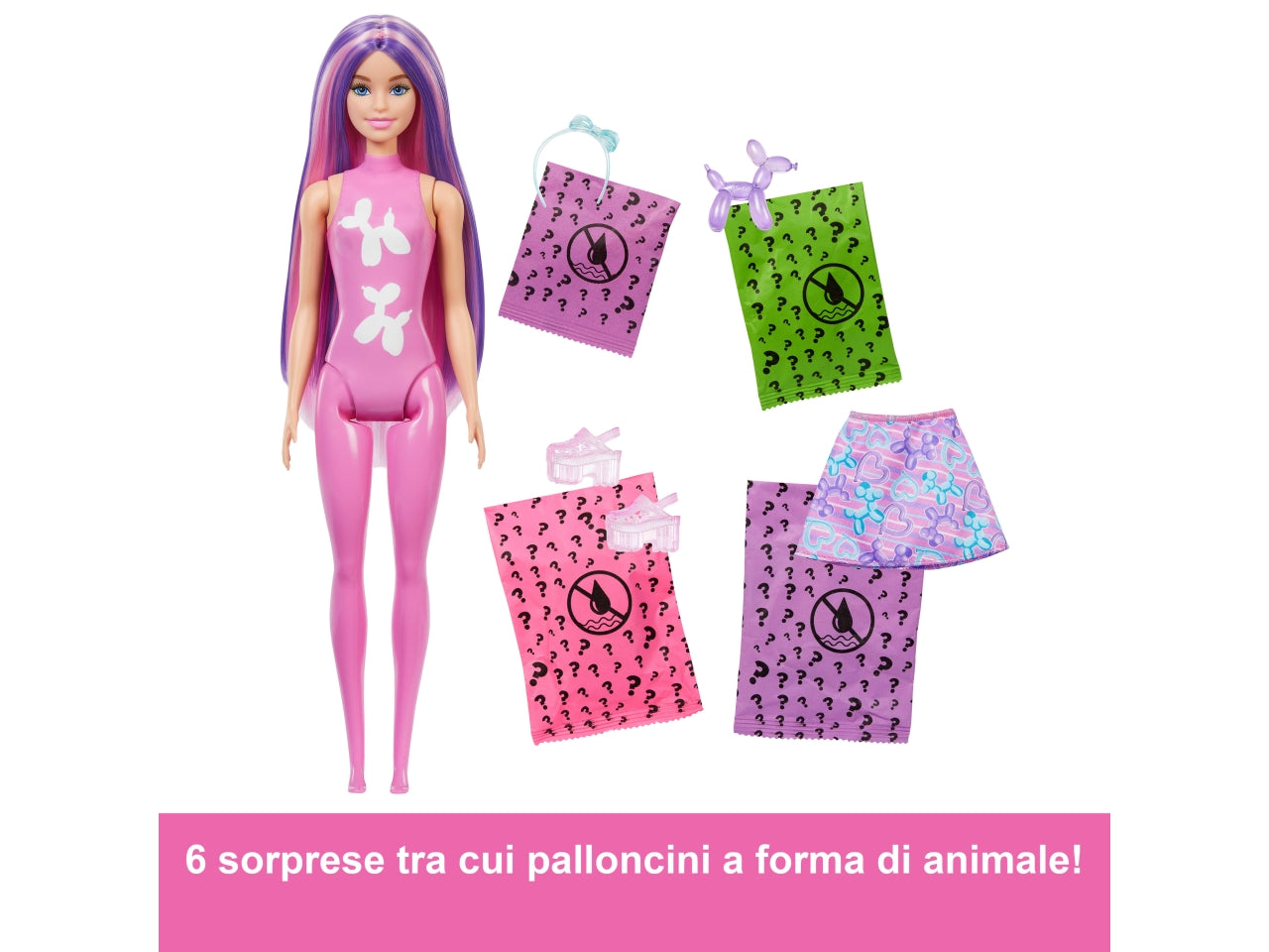 Barbie color reveal ballon animals