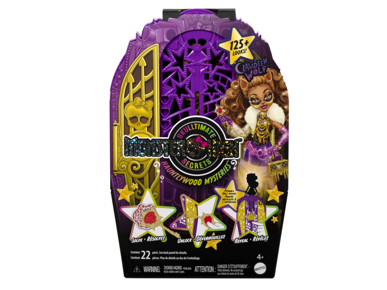 Monster High Segreti da brivido Clawdeen Wolf bambola con abiti guardaroba e accessori glamour a sorpresa