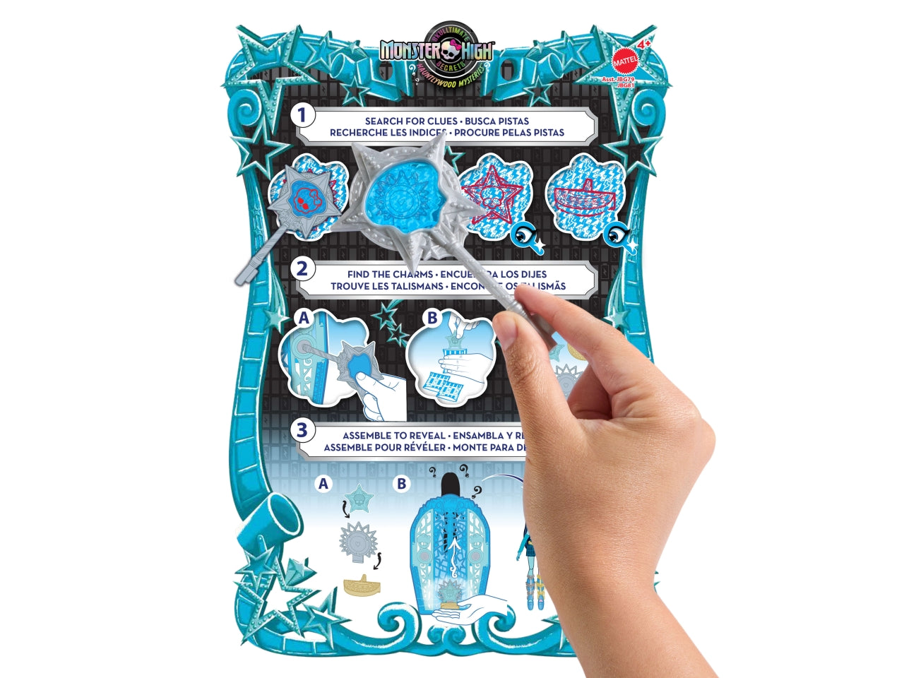 Monster High Segreti da brivido Frankie Stein bambola con abiti guardaroba e accessori glamour a sorpresa