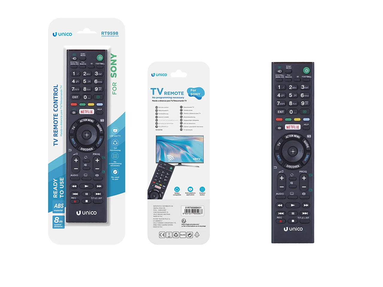Telecomando TV Sony(UNICO,RT9598,nero)