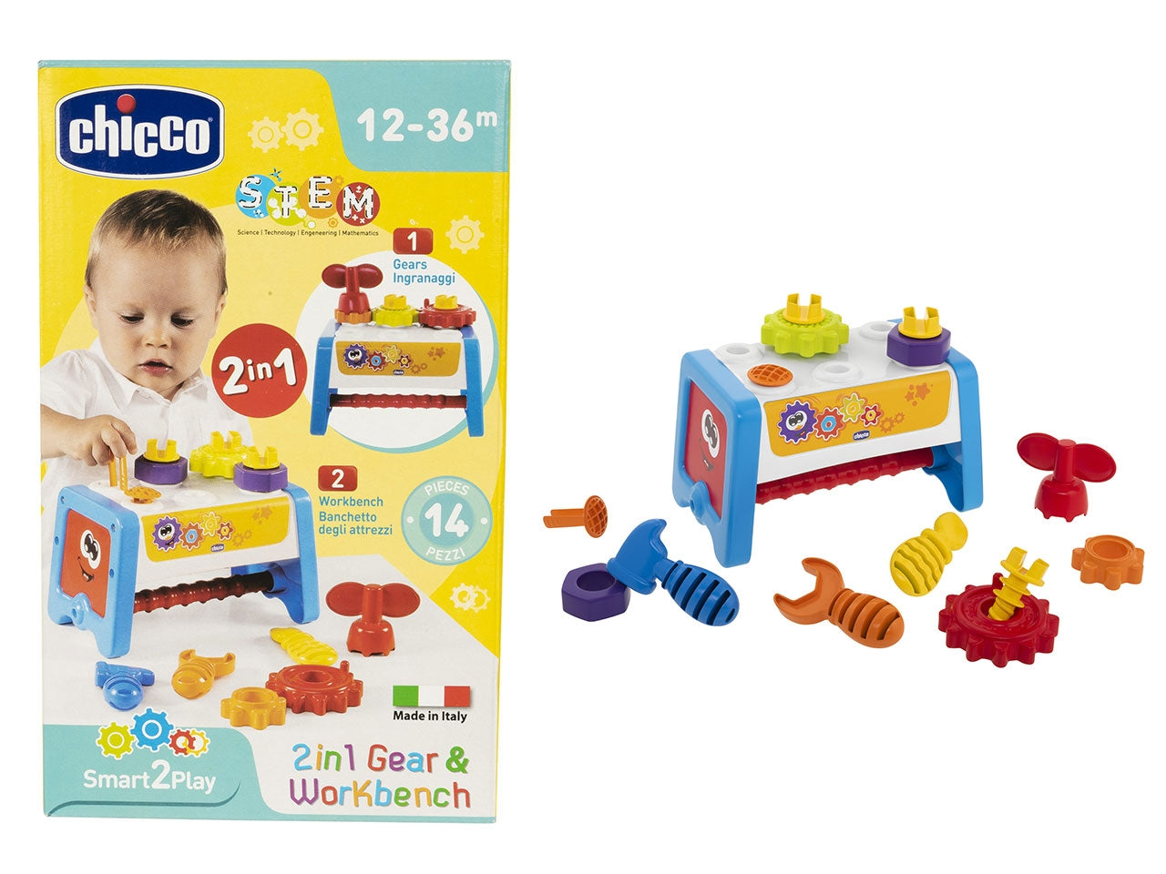 Chicco gioco s2p 2 in 1 gear&toolbox china