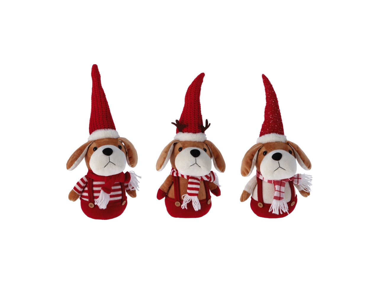 Cane natalizio 17x14xh.40cm modelli assortiti