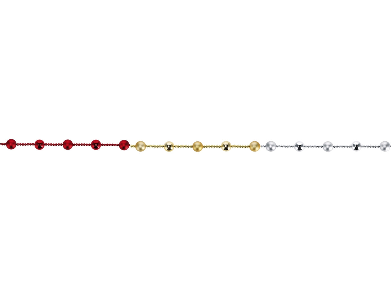 Ghirlanda perle con palle 174cm