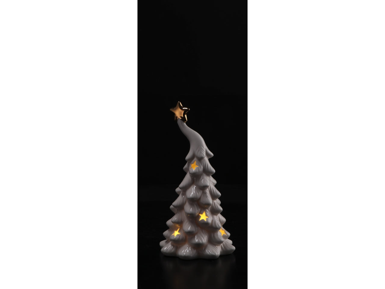 Albero 11x21,5cm in ceramica con led