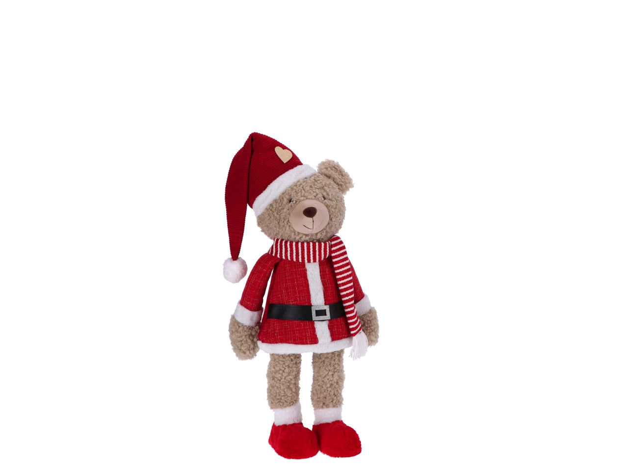 Orso natalizio h.113cm a molla