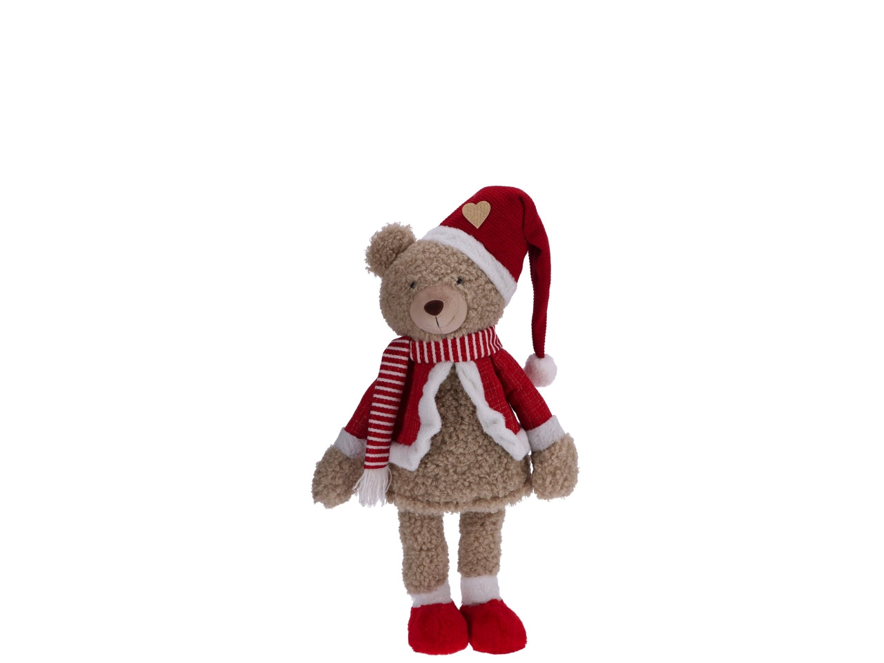 Orso natalizio h.113cm a molla