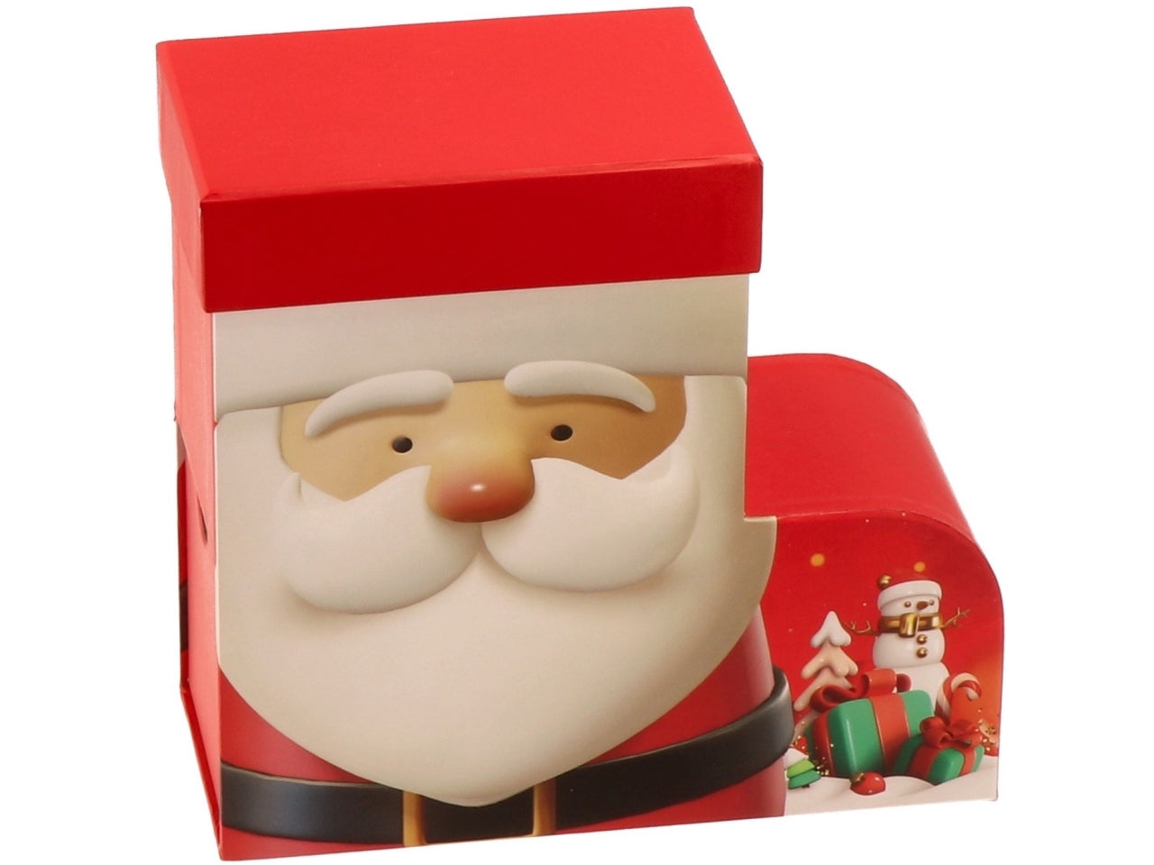 Scatola babbo natate 17,5x16,5xh7,5cm