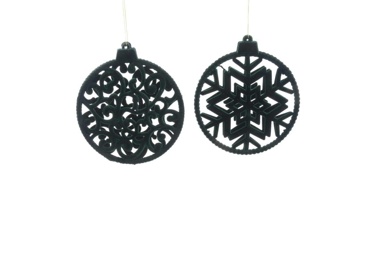 Appendino floccato verde 18x5xh.20cm assortiti