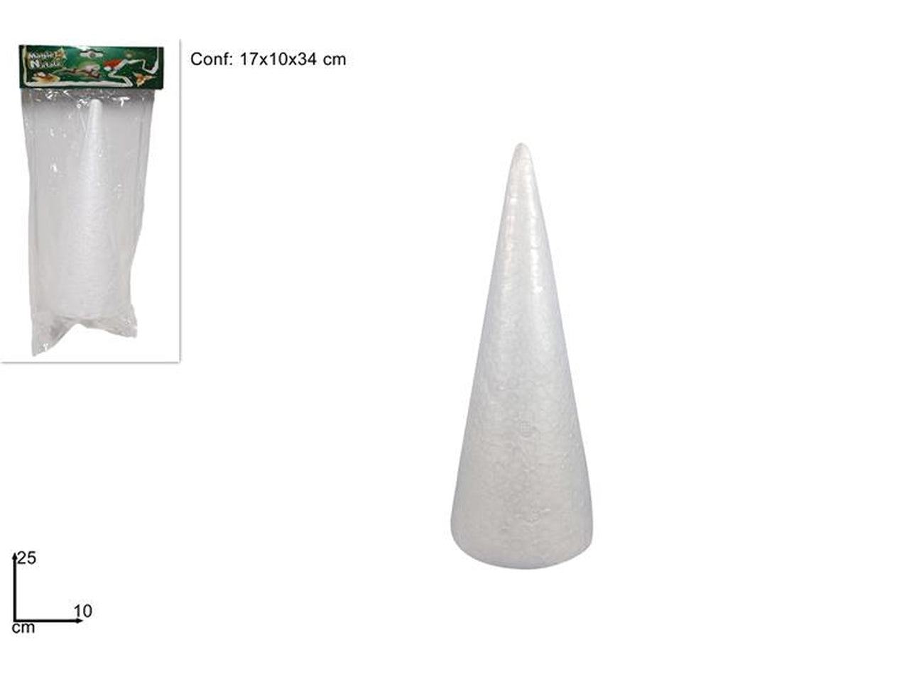 Cono polistirolo cm 25